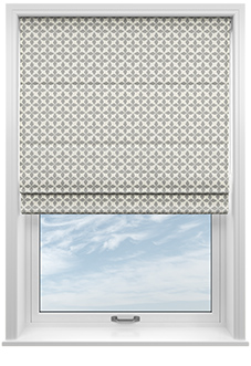 Hexgem, Pearl - Twist&Fit Roman Blind